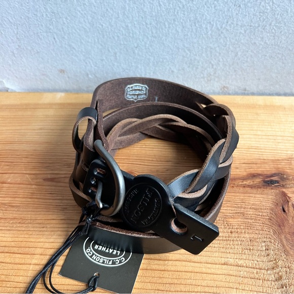 Filson Women’s Braided Workshop Belt | Horween Leather | made in USA - Picture 9 of 10